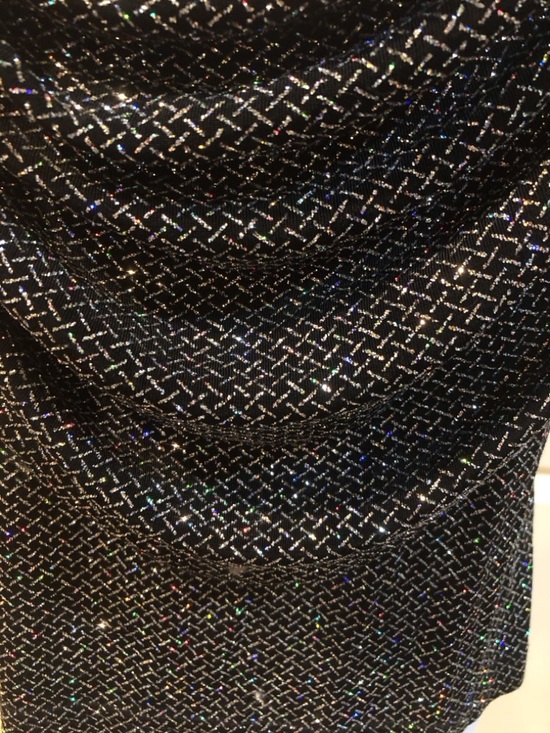 MSK Black Sequin Cowl Neck Tank Top - Picture 5 of 6